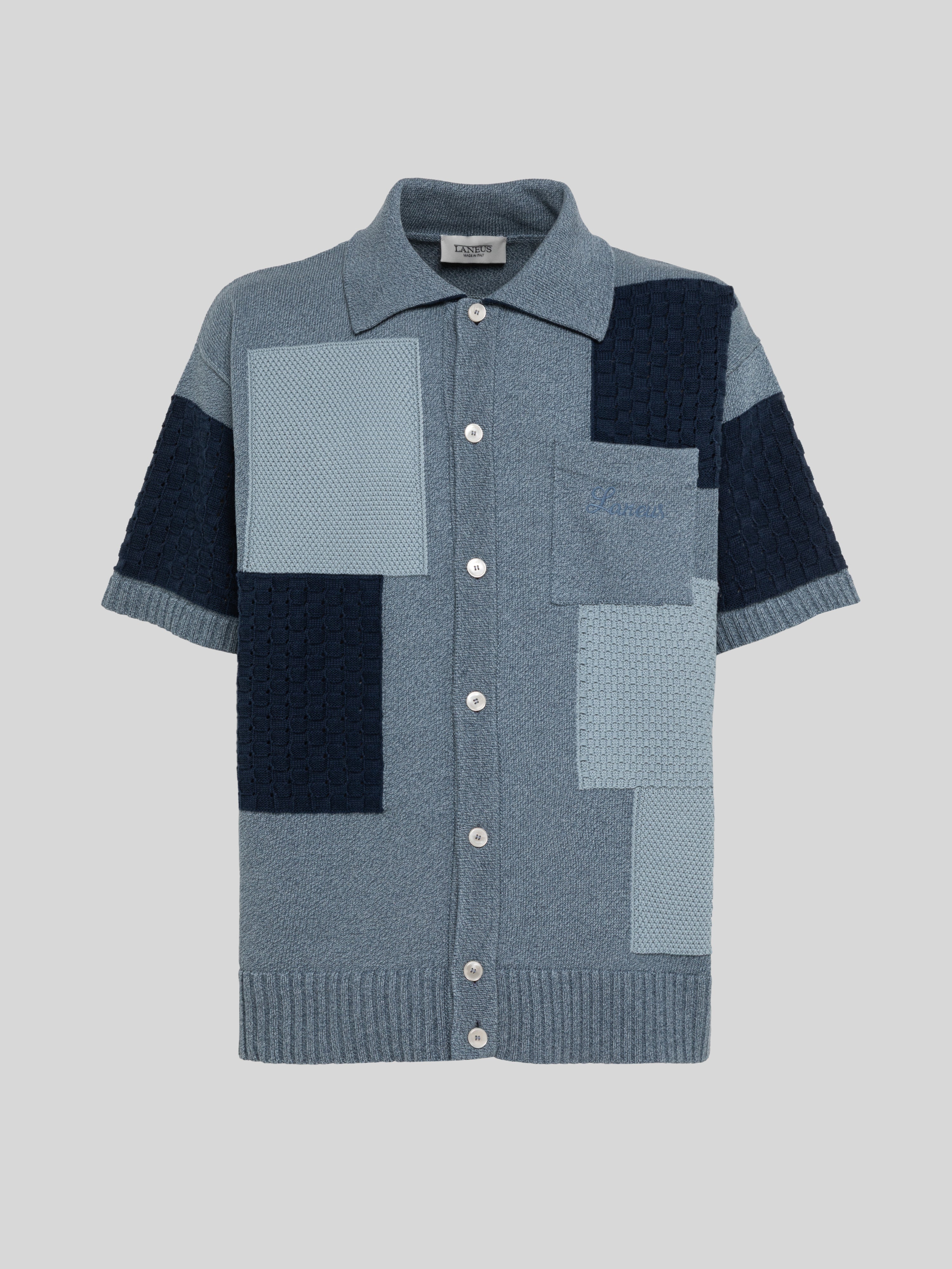 CAMICIA IN MAGLIA PATCHWORK