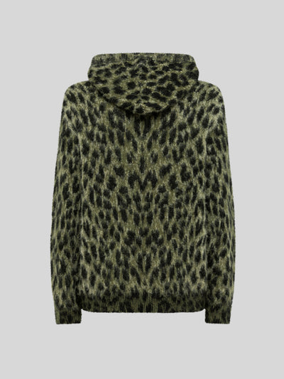 HOODIE BOXY IN MAGLIA MACULATA BRUSHED