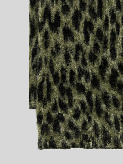 BRUSHED SPOTTED KNITTED SCARF