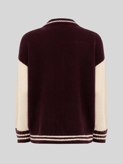 CASHMERE AND SILK BOMBER JACKET