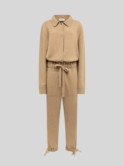 KNIT JUMPSUIT IN LANA E ANGORA
