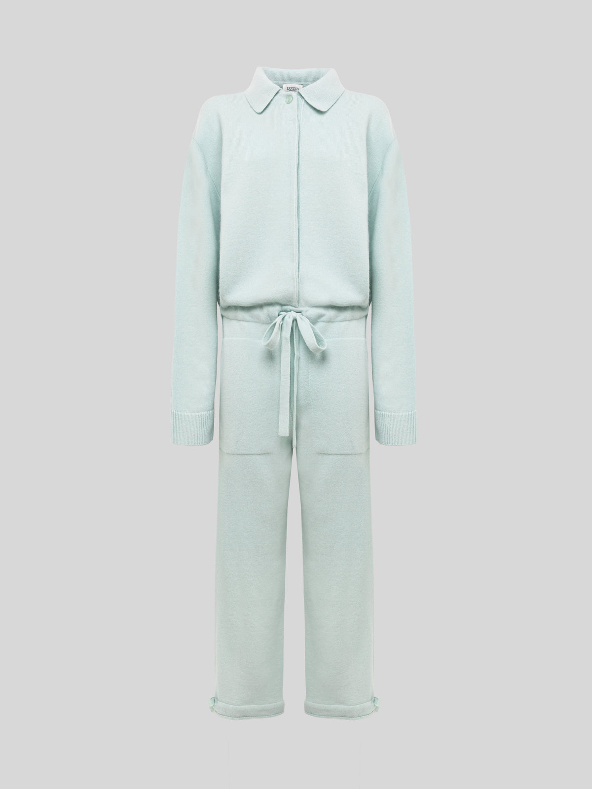 KNIT JUMPSUIT IN LANA E ANGORA