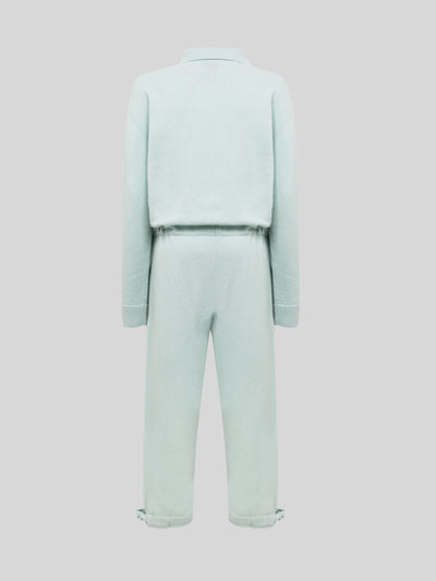 KNIT JUMPSUIT IN LANA E ANGORA