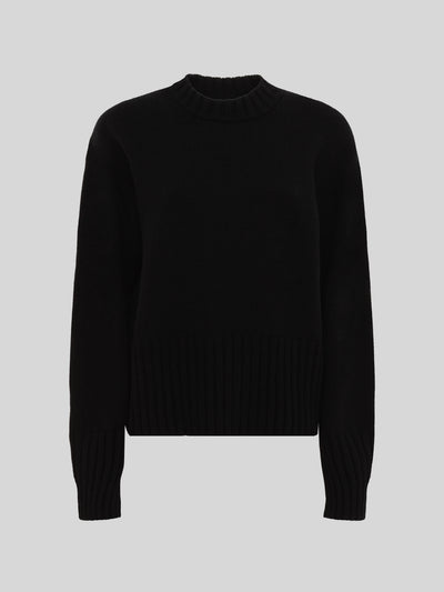 WOOL AND CASHMERE BOXY CREWNECK