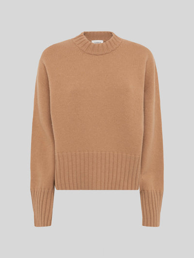 CREWNECK BOXY IN LANA E CASHMERE