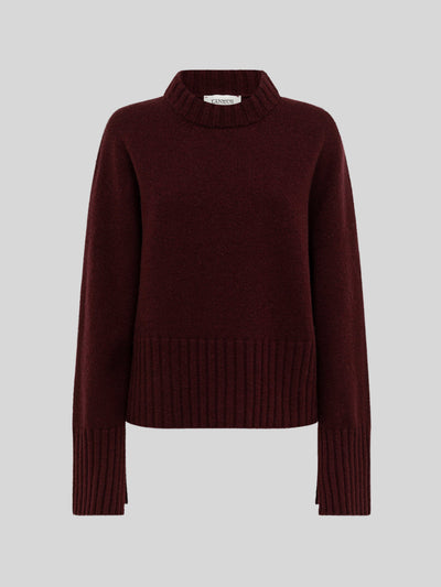 CREWNECK BOXY IN LANA E CASHMERE