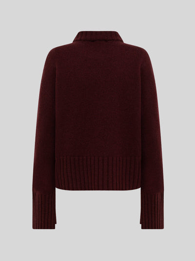 CREWNECK BOXY IN LANA E CASHMERE