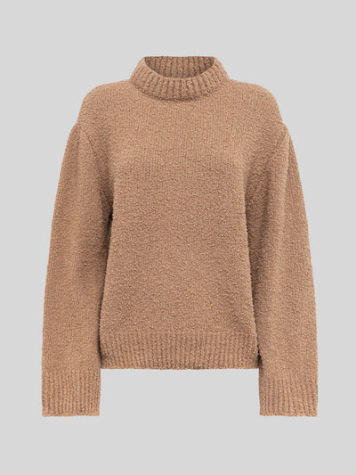 CREWNECK BOXY IN FILATO SOFT TEXTURED
