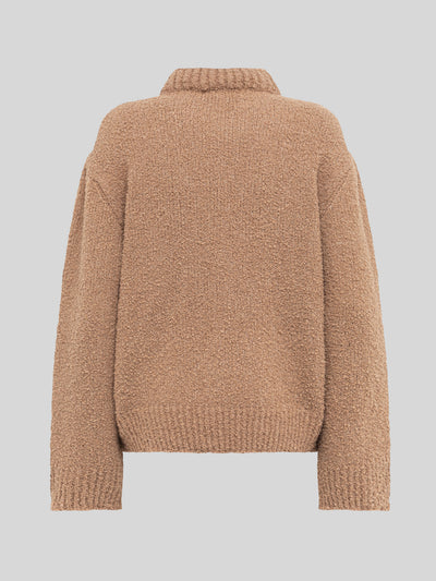 CREWNECK BOXY IN FILATO SOFT TEXTURED