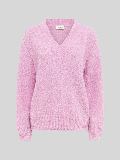 V-NECK BOXY IN FILATO SOFT TEXTURED
