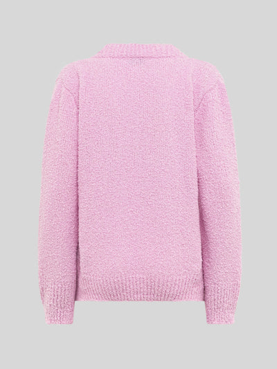V-NECK BOXY IN FILATO SOFT TEXTURED