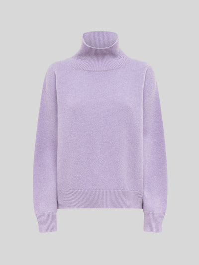 TURTLENECK BOXY IN LANA E CASHMERE