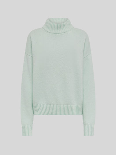 MOCK NECK IN LANA E ANGORA BOXY FIT